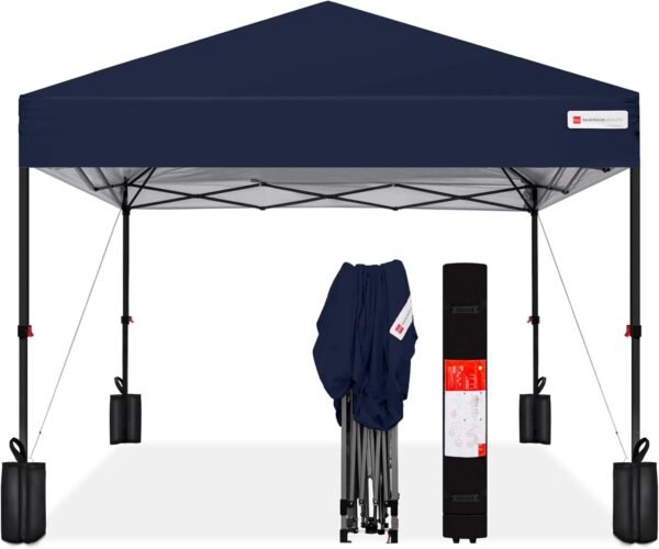 best choice products 10x10ft 1 person setup pop up canopy tent