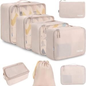 bagail 8 set packing cubes luggage organizer bags