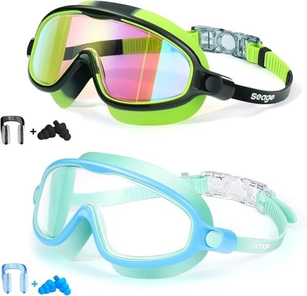 seago swim goggles 2 pack anti