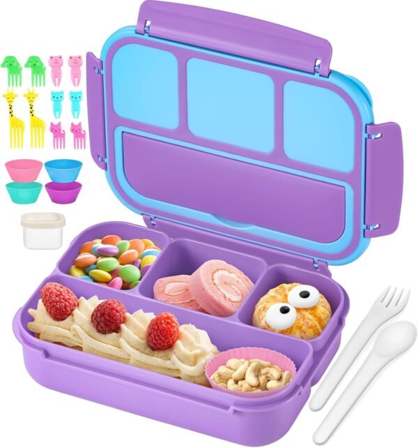 qqko bento lunch box for kids