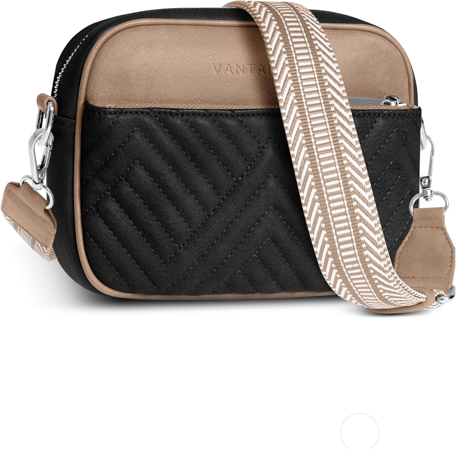 Vantamo Crossbody Bags For Women with Adjustable Strap, Premium PU Leather Purses for Women, Anti-Pickpocket Clip & Gift Box