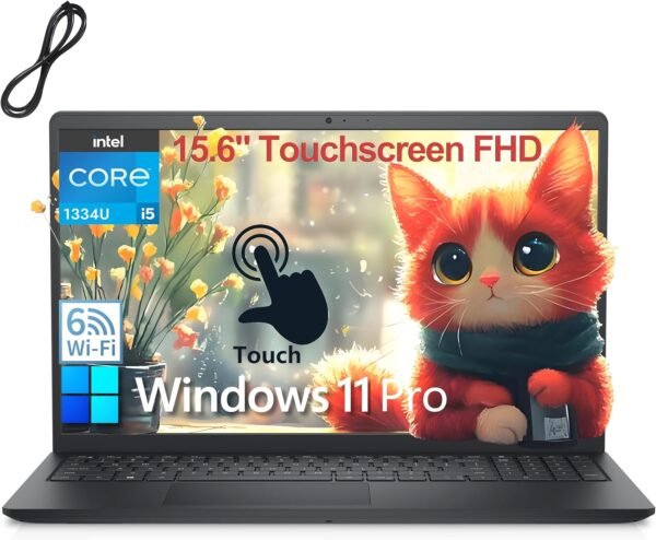 dell inspiron 15.6" fhd touchscreen laptop computer for home business student,