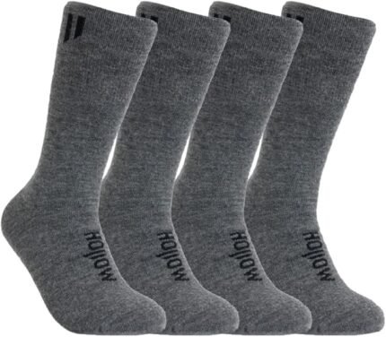 Alpaca Boot Socks for Men and Women, Moisture Wicking Alpaca Socks for Hiking, Running, Temperature Regulating