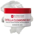 erborian centella melting cleansing balm gentle facial cleanser removes makeup without stripping skin of natural oils, safe around eyes sweet almond oil & shea butter for nourished skin 1.0 oz