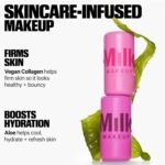 milk makeup cooling water jelly tint – long lasting sheer lip + cheek stain with firming vegan collagen + hydrating aloe – transfer proof, buildable lip...