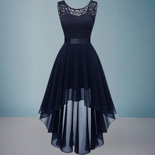 berylove cocktail formal dresses 2025 wedding guest party prom sleeveless lace high low christmas dress